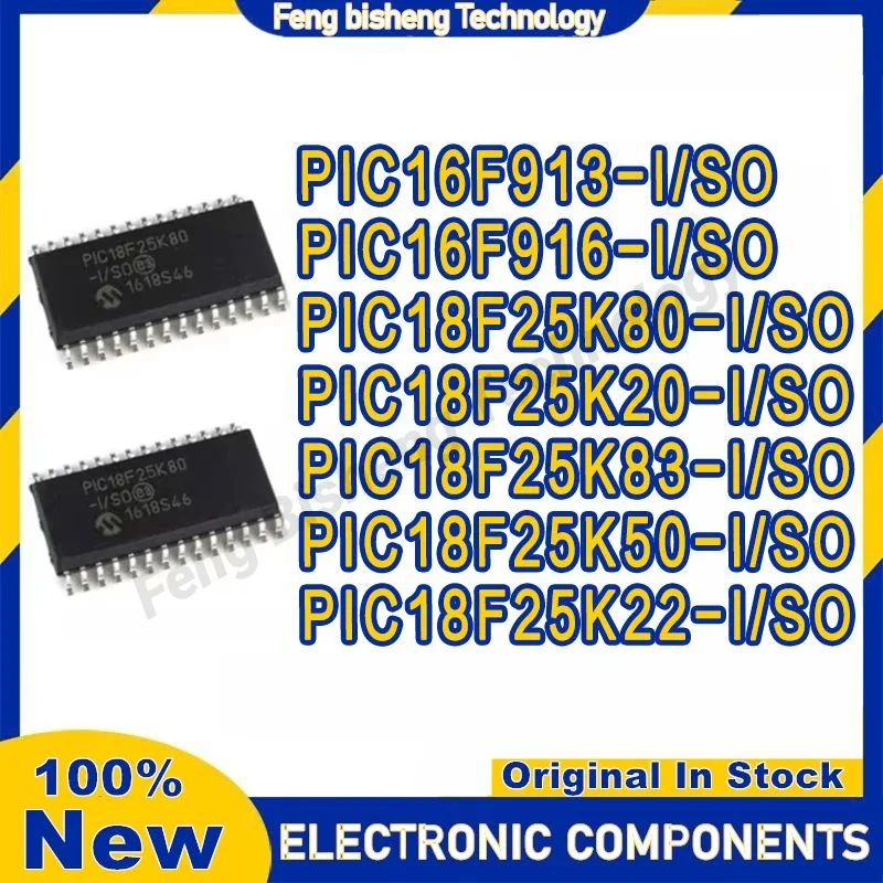 PIC16F913-I/SO PIC16F916 PIC18F25K20 PIC18F25K83 PIC18F25K80 PIC18F25K50 PIC18F25K22 IC MCU Chip 100% New Original in stock
PIC16F913-I/SO PIC16F916 PIC18F25K20 PIC18F25K83 PIC18F25K80 PIC18F25K50 PIC18F25K22 IC MCU Chip 100% New Original in stock