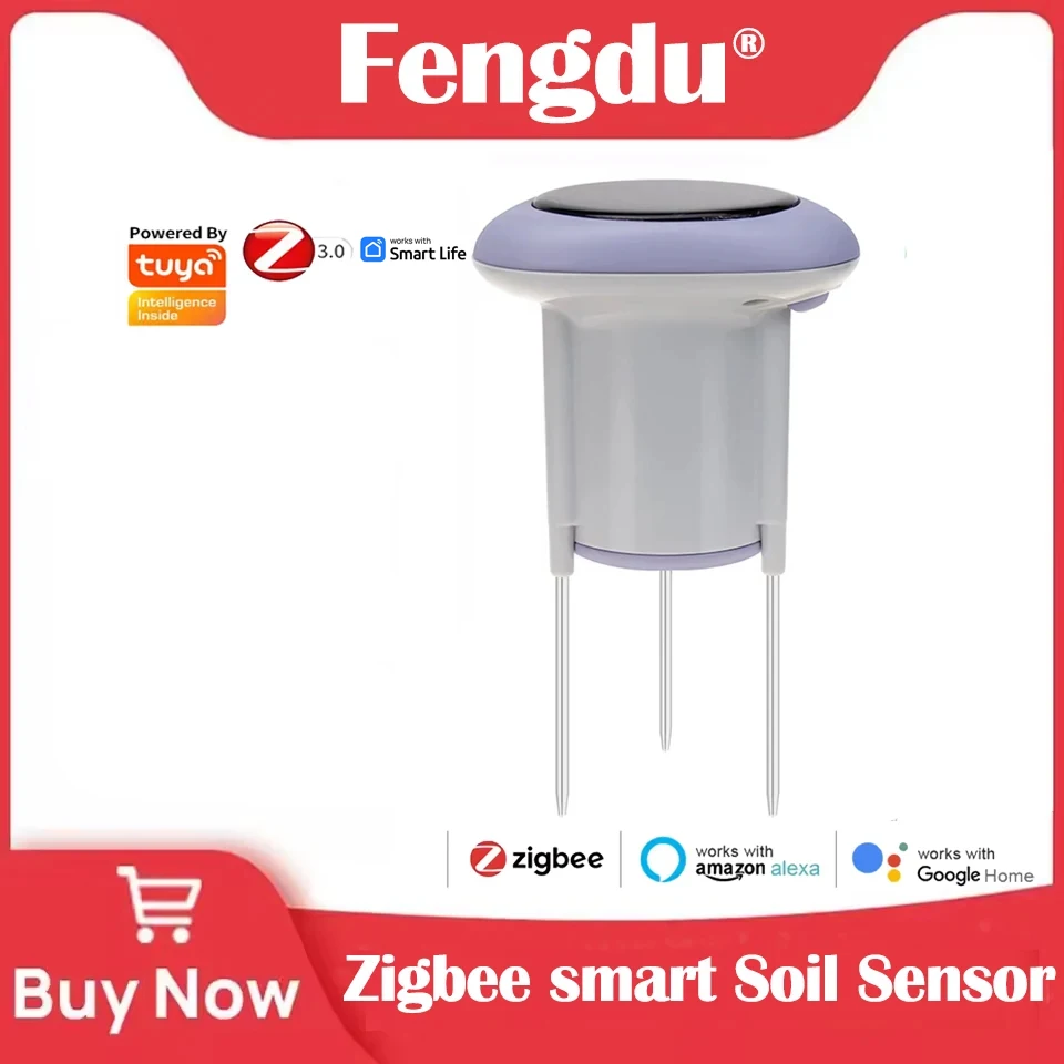 Work with Tuya Wireless Smart Zigbee Soil Sensor, Temperature & Humidity APP Control Digital Thermometer for Gardening
Work with Tuya Wireless Smart Zigbee Soil Sensor, Temperature & Humidity APP Control Digital Thermometer for Gardening