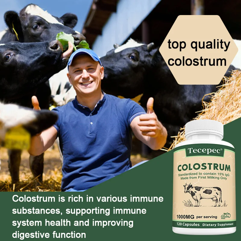 Colostrum Capsules, Containing 15% IgG Immunoglobulins, Support Intestinal Health, Immune System, Promote Digestive Health
Colostrum Capsules, Containing 15% IgG Immunoglobulins, Support Intestinal Health, Immune System, Promote Digestive Health