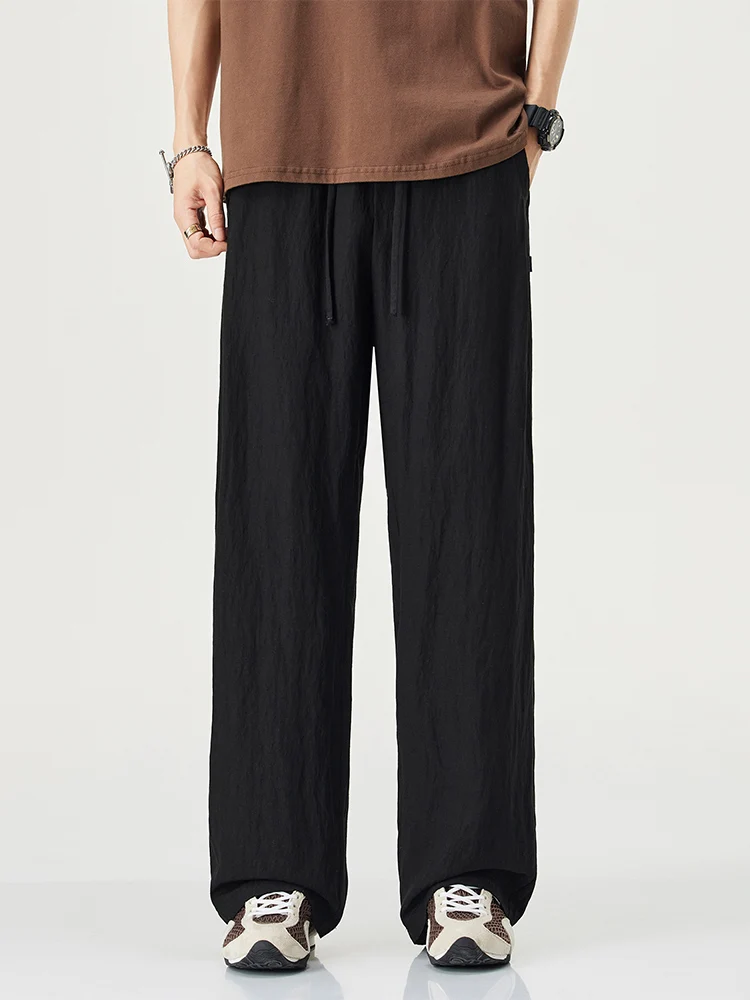 Мужские летние тонкие брюки из хлопка и льна, свободные прямые брюки из ледяного шелка, повседневные широкие брюки, струящиеся мужские брюки, повседневные брюки
Мужские летние тонкие брюки из хлопка и льна, свободные прямые брюки из ледяного шелка, повседневные широкие брюки, струящиеся мужские брюки, повседневные брюки