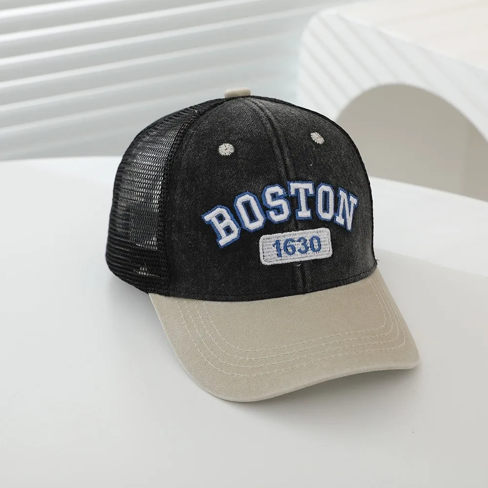 Fashion Mesh Baby Baseball Cap Breathable Vintage Patchwork Kids Snapback Hat Sun Protection Letter Embroidery Sun Hats Summer
Fashion Mesh Baby Baseball Cap Breathable Vintage Patchwork Kids Snapback Hat Sun Protection Letter Embroidery Sun Hats Summer