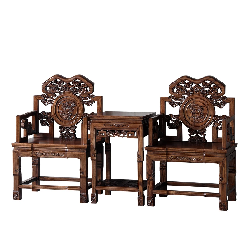 Chinese antique Taishi chair solid wood armchair three-piece set elm furniture living room official hat chair coffee table
Chinese antique Taishi chair solid wood armchair three-piece set elm furniture living room official hat chair coffee table