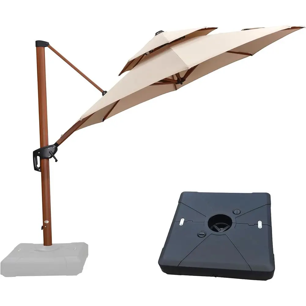 Outdoor Umbrella with Base Patio Round Umbrellas Large Cantilever Parasol Windproo Oset Heavy Duty Sun Umbrellas or Garden Deck
Outdoor Umbrella with Base Patio Round Umbrellas Large Cantilever Parasol Windproo Oset Heavy Duty Sun Umbrellas or Garden Deck