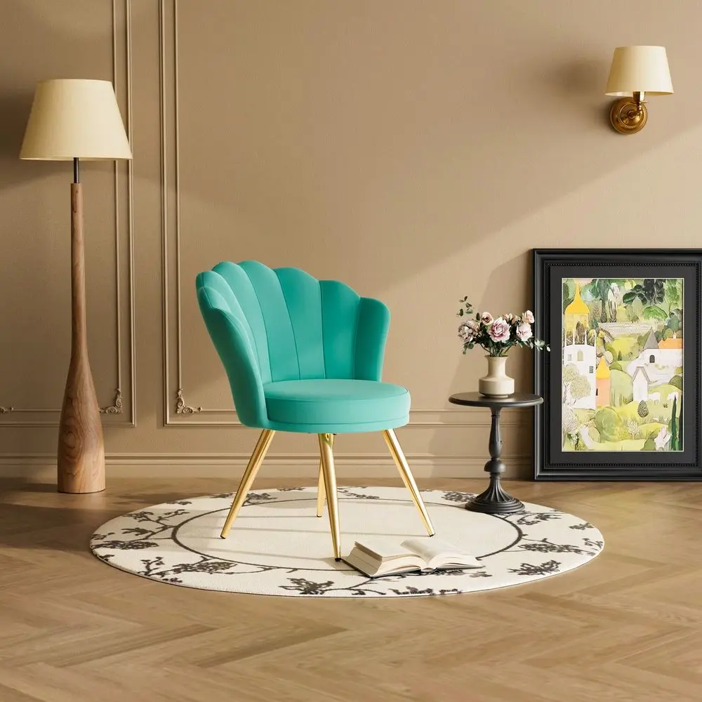 Velvet Accent Chair With Gold Metal Legs, Vanity Chair For Makeup Room, Upholstered Guest Chair For Living Room, Side Chair For
Velvet Accent Chair With Gold Metal Legs, Vanity Chair For Makeup Room, Upholstered Guest Chair For Living Room, Side Chair For