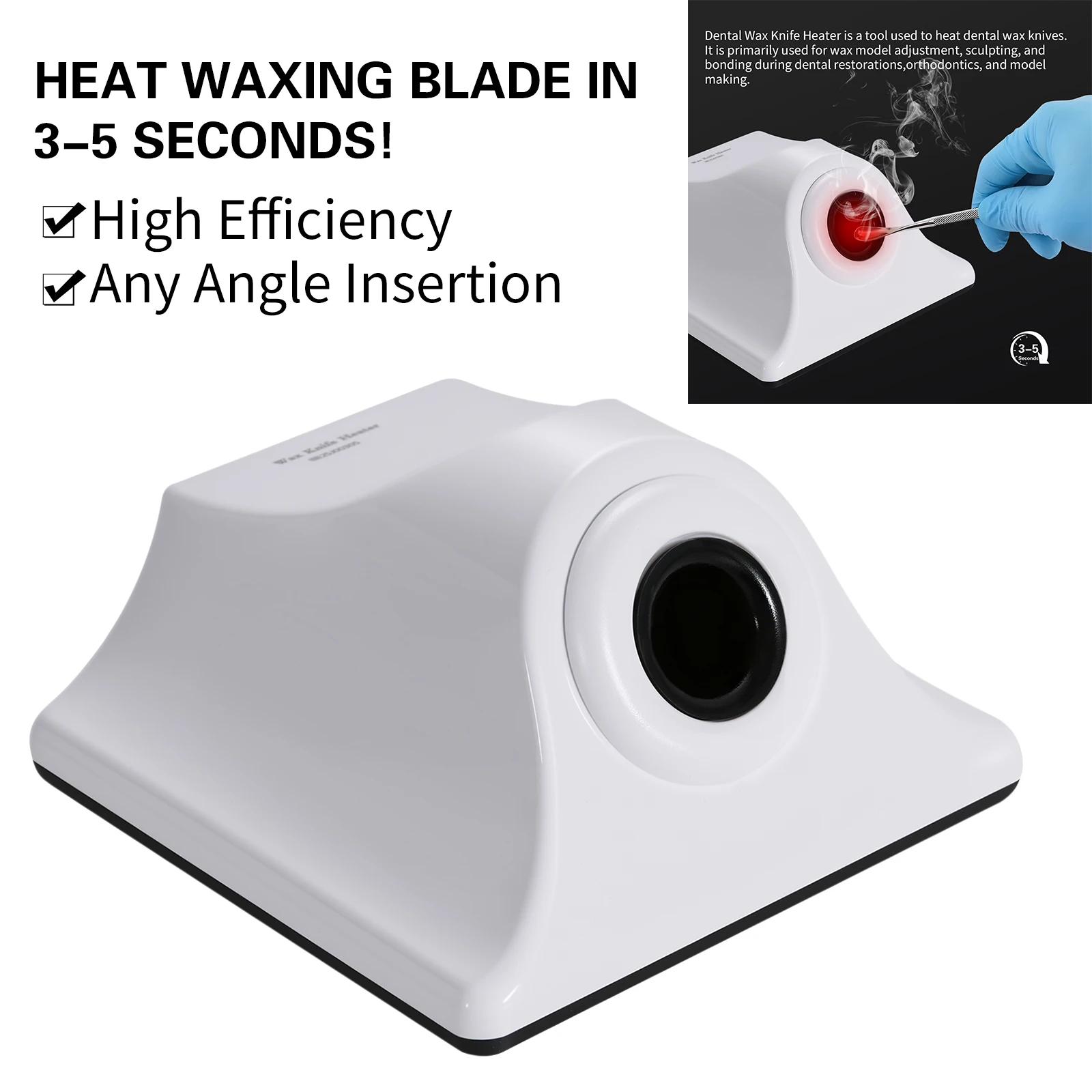 Dental Lab Wax Knife Heater 3-5 Seconds Fast Heating Wax Carving Essential Device Electric Induction Carving Heating Equipment
Dental Lab Wax Knife Heater 3-5 Seconds Fast Heating Wax Carving Essential Device Electric Induction Carving Heating Equipment