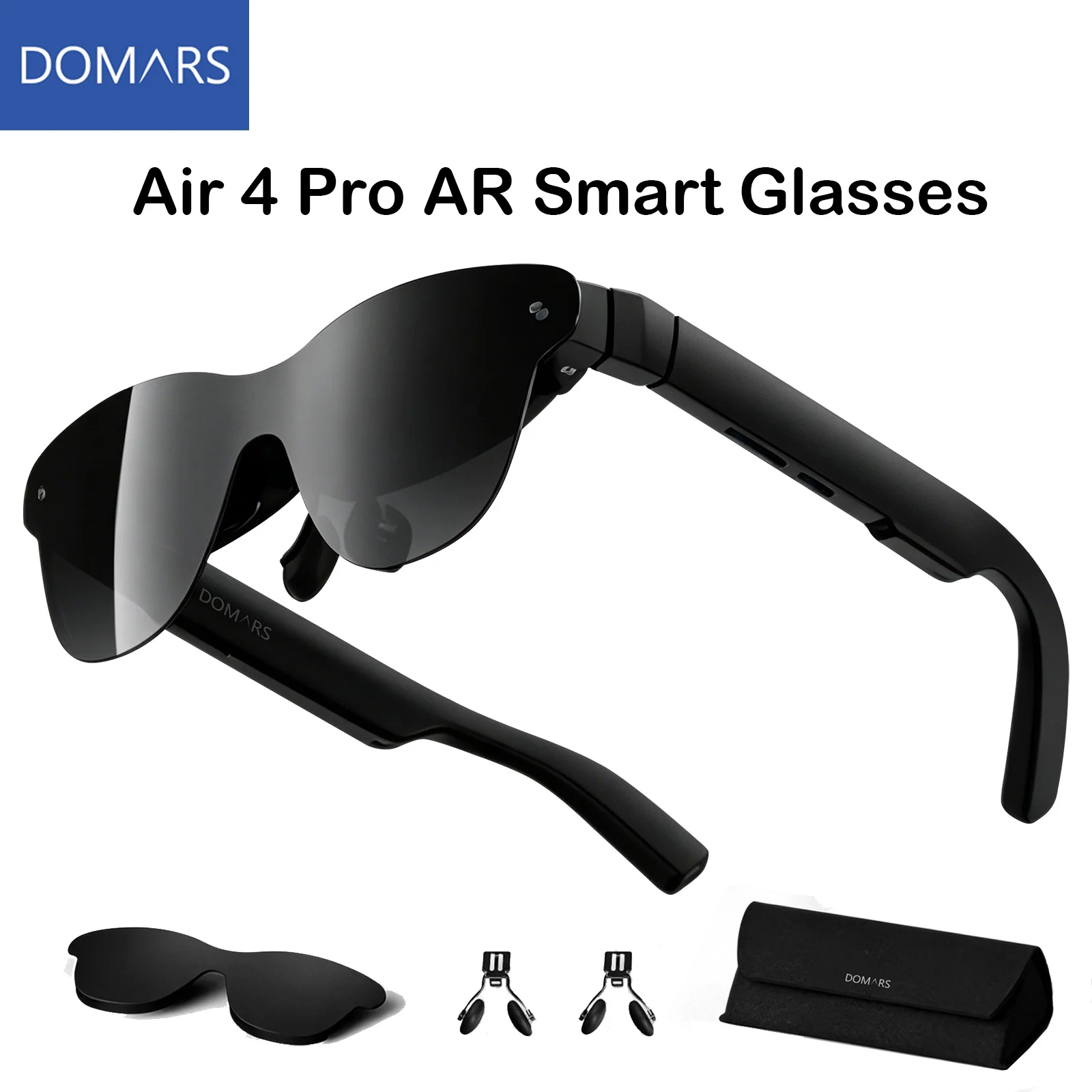 Domars Air 4 Pro AR Smart Glasses 1200 nits AI HDR10 Display Private Cinema works with iPhone 15 16 17 Series Switch PS5
Domars Air 4 Pro AR Smart Glasses 1200 nits AI HDR10 Display Private Cinema works with iPhone 15 16 17 Series Switch PS5