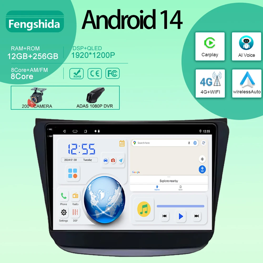 RDS Head Unit For Suzuki WAGON R 2019 Android Auto Multimedia Video Player Stereo Car Radio Navigation GPS 4G WIFI No 2din DVD
RDS Head Unit For Suzuki WAGON R 2019 Android Auto Multimedia Video Player Stereo Car Radio Navigation GPS 4G WIFI No 2din DVD