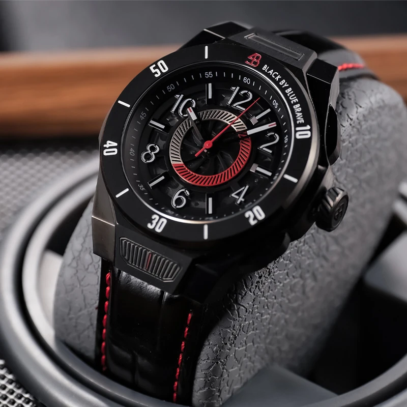 OBLVLO Luxury Brand Automatic Mechanical Watches For Men Black PVD Case Leather Strap Watch Luminous Waterproof Watch
OBLVLO Luxury Brand Automatic Mechanical Watches For Men Black PVD Case Leather Strap Watch Luminous Waterproof Watch