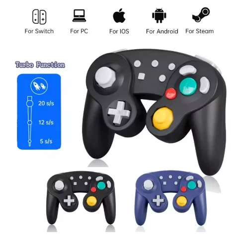 Bluetooth Gamepad Wireless GC Controller For Switch Gamecube Compatible With Nintendo Switch/Lite Controller For PC Joystick
Bluetooth Gamepad Wireless GC Controller For Switch Gamecube Compatible With Nintendo Switch/Lite Controller For PC Joystick