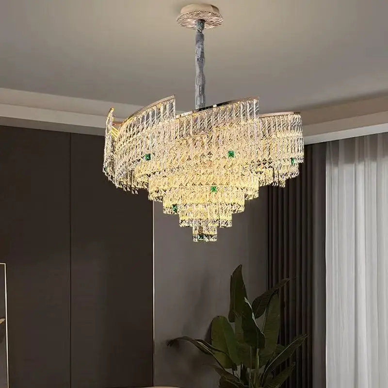 Modern Rotating Crystal Sphere Chandelier. A dynamic dimmable ceiling lamp. Its evolving form and brilliant lustre create
Modern Rotating Crystal Sphere Chandelier. A dynamic dimmable ceiling lamp. Its evolving form and brilliant lustre create