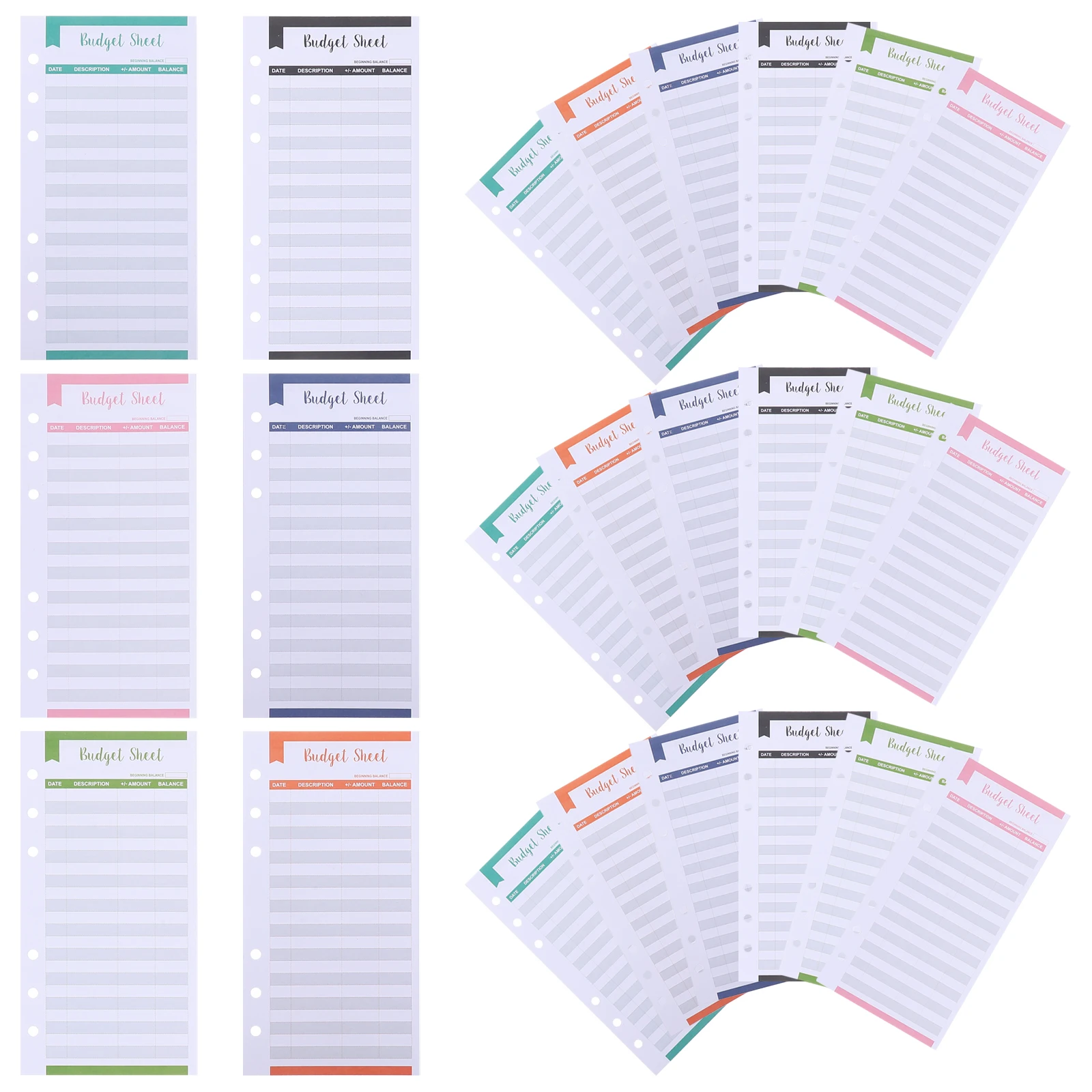 40pcs Budget Planner Inserts Paper Cash Binder Easy Organize Write Budget Card Portable Envelope Print
40pcs Budget Planner Inserts Paper Cash Binder Easy Organize Write Budget Card Portable Envelope Print