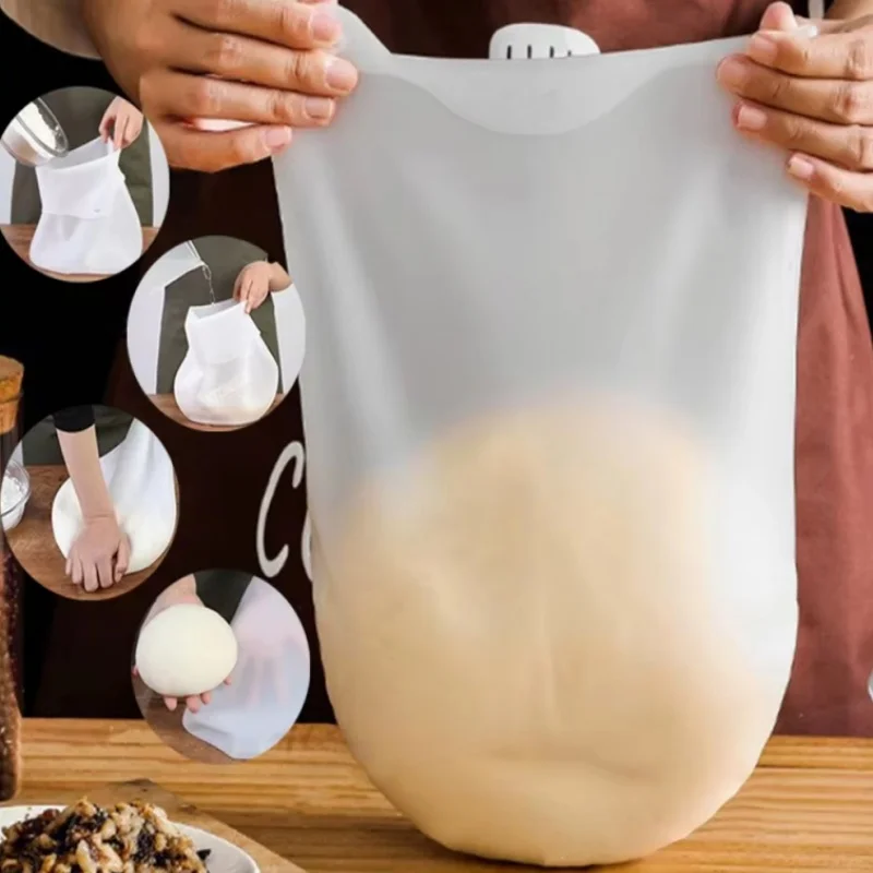 Silicone Kneading Dough Bag 1.5kg Non Stick Multipurpose Flour Mixing Bag For Baking Bread Pastry Pizza Cookies Kitchen Tools
Silicone Kneading Dough Bag 1.5kg Non Stick Multipurpose Flour Mixing Bag For Baking Bread Pastry Pizza Cookies Kitchen Tools