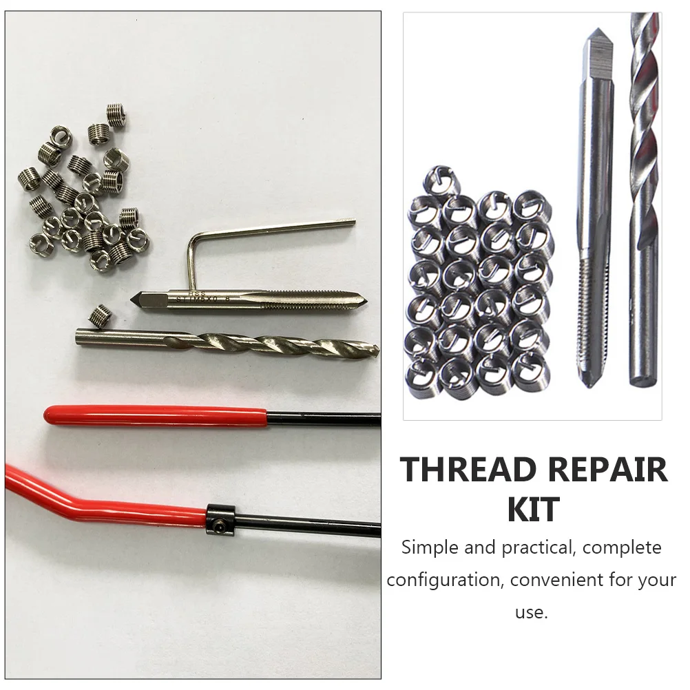 30pcs Alloy Thread Repair Kit Automotive Stripped Thread Fix Tools Set Engine Repair Car Repair Kit
30pcs Alloy Thread Repair Kit Automotive Stripped Thread Fix Tools Set Engine Repair Car Repair Kit