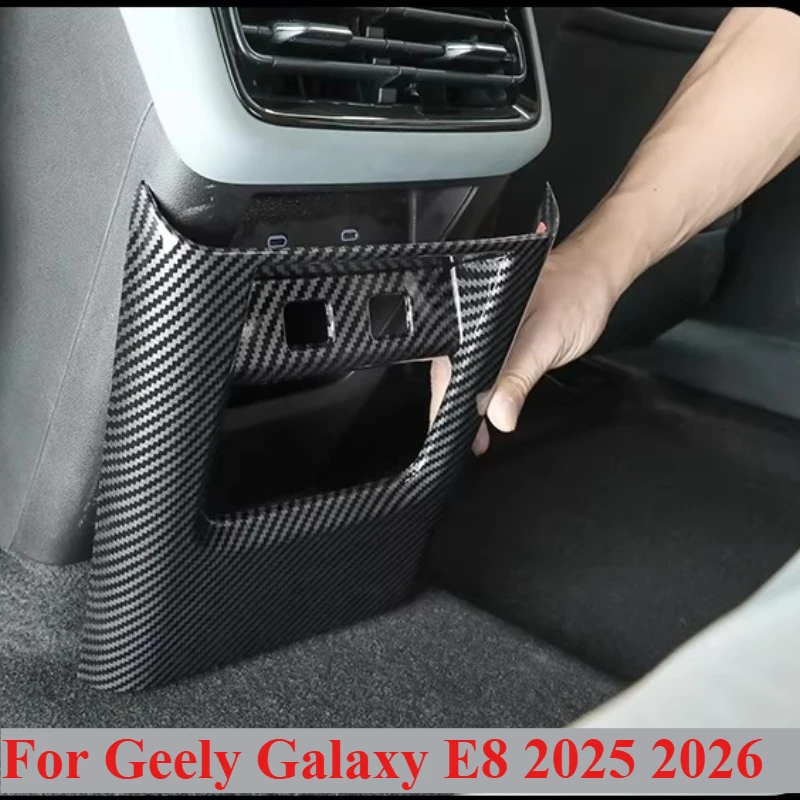 For Geely Galaxy E8 2025 2026 Car ABS Carbon Fiber Rear Seat Armrest Air Condition Cover Trim Vent Protector Anti-kick Frame
For Geely Galaxy E8 2025 2026 Car ABS Carbon Fiber Rear Seat Armrest Air Condition Cover Trim Vent Protector Anti-kick Frame