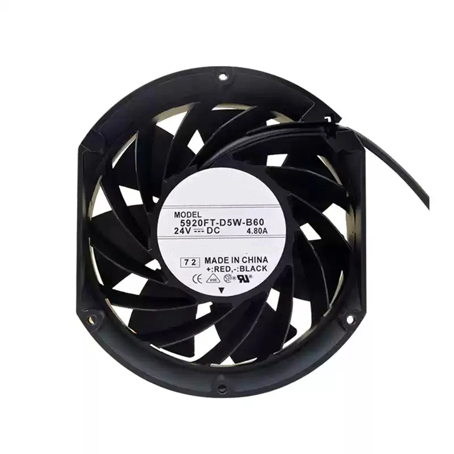 Cooling Fan 5920FT-D5W-B60 DC 24V 4.80A 17251 17CM 172*150*51MM 2/3/4-Wire
Cooling Fan 5920FT-D5W-B60 DC 24V 4.80A 17251 17CM 172*150*51MM 2/3/4-Wire