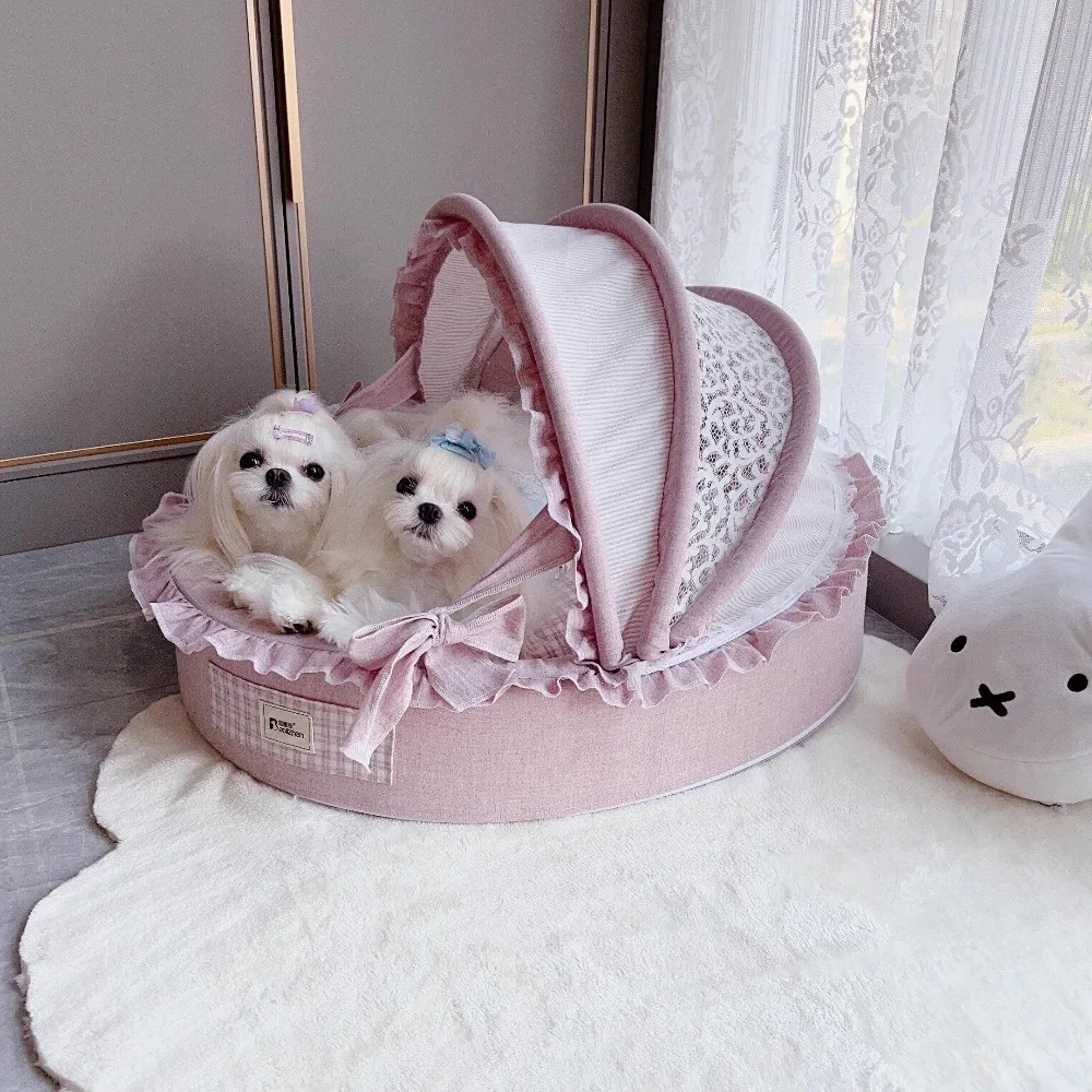 Removable Pet Cradle Bed Four-Season Warm Cozy Dog/Cat Bed Soft and Comfortable Cotton and Linen Small Dog Beds Durable
Removable Pet Cradle Bed Four-Season Warm Cozy Dog/Cat Bed Soft and Comfortable Cotton and Linen Small Dog Beds Durable