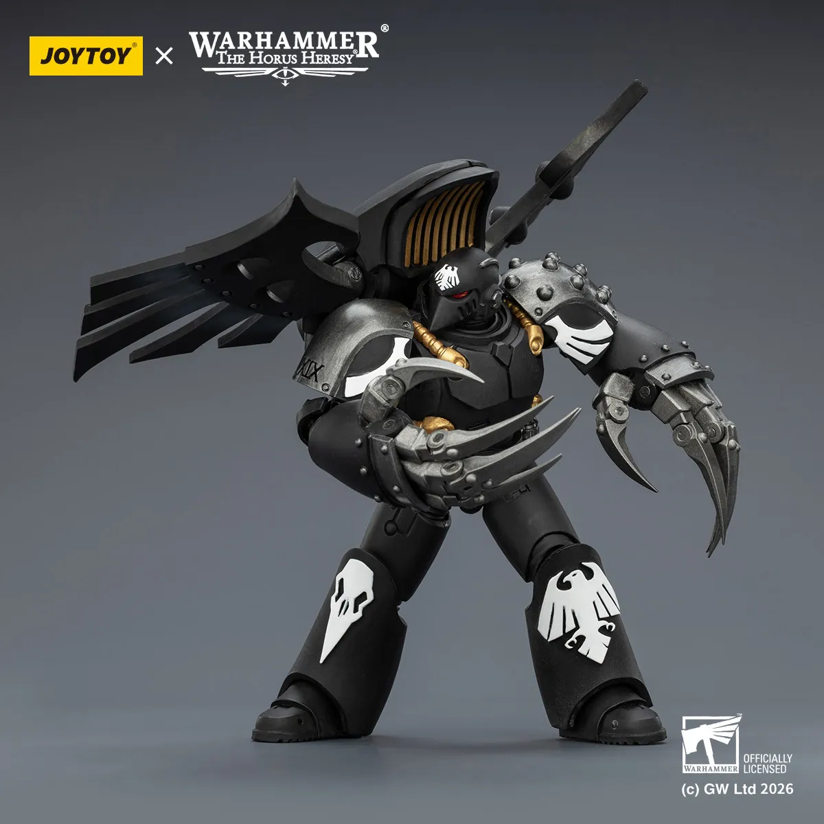 JOYTOY Warhammer Horus Heresy Raven Guard Dark Fury Duo 1:18 Action Figures Slayer equipped with Raven's Claw and Lightning Claw
JOYTOY Warhammer Horus Heresy Raven Guard Dark Fury Duo 1:18 Action Figures Slayer equipped with Raven's Claw and Lightning Claw