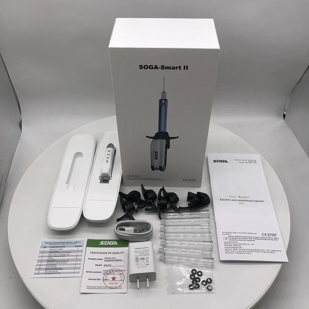 SOGA Mini I Smart 1 2 Dental Anesthesia Injector Oral Topical Anesthetic Painless Pen Medicain Booster Aspirating Syringe Device
SOGA Mini I Smart 1 2 Dental Anesthesia Injector Oral Topical Anesthetic Painless Pen Medicain Booster Aspirating Syringe Device