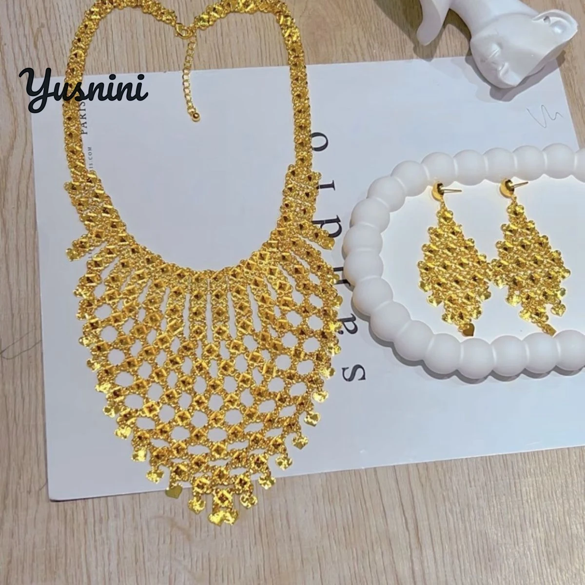 Fashion Africa Europe Dubai 24K Gold Plated Customized Necklace Earrings for Couples Wedding Party Jewelry Set DD10880
Fashion Africa Europe Dubai 24K Gold Plated Customized Necklace Earrings for Couples Wedding Party Jewelry Set DD10880
