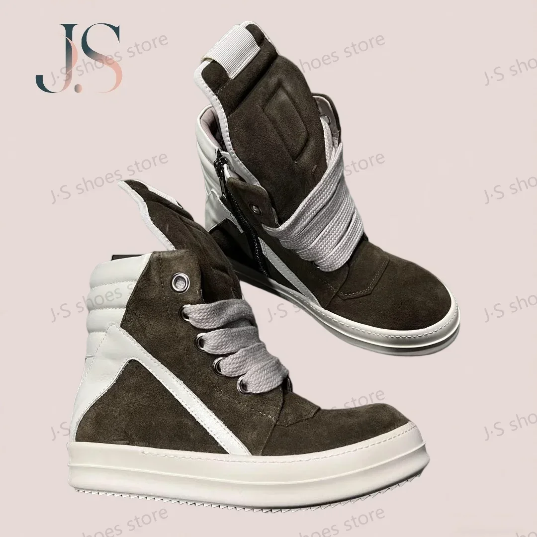 R-o Designer Men Shoe Ankle Boot Women Sneaker High Top Casual Brown Suede Boots Jumbo Laces Zipper White Leather Shoes Sneakers
R-o Designer Men Shoe Ankle Boot Women Sneaker High Top Casual Brown Suede Boots Jumbo Laces Zipper White Leather Shoes Sneakers