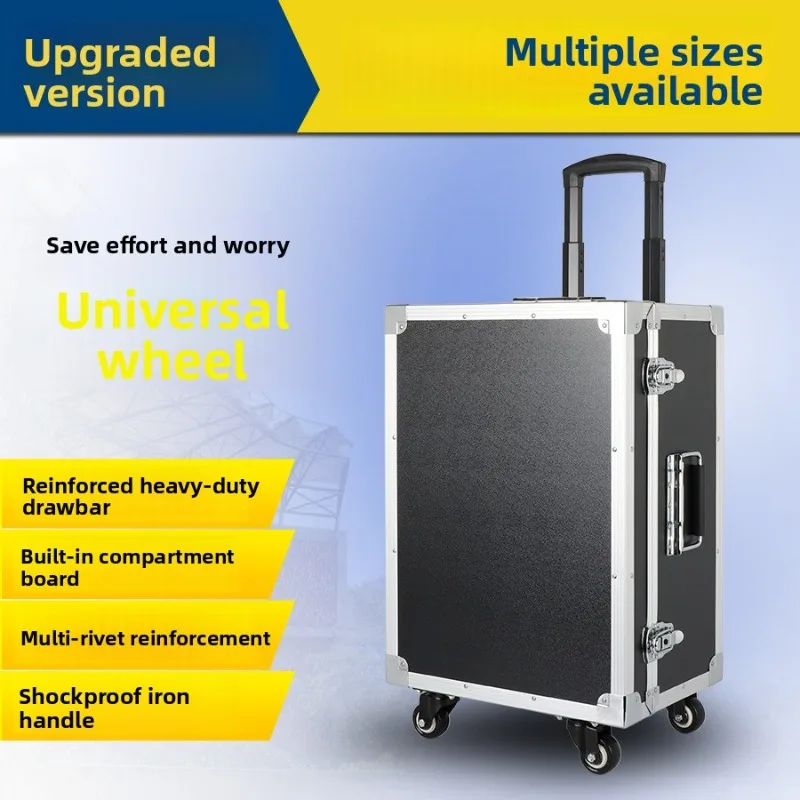 Rolling Tool Chest with Wheeled Drawer Pull Handle Heavy Duty Aluminum Alloy Mobile Storage Cabinet for Tools and Accessories
Rolling Tool Chest with Wheeled Drawer Pull Handle Heavy Duty Aluminum Alloy Mobile Storage Cabinet for Tools and Accessories