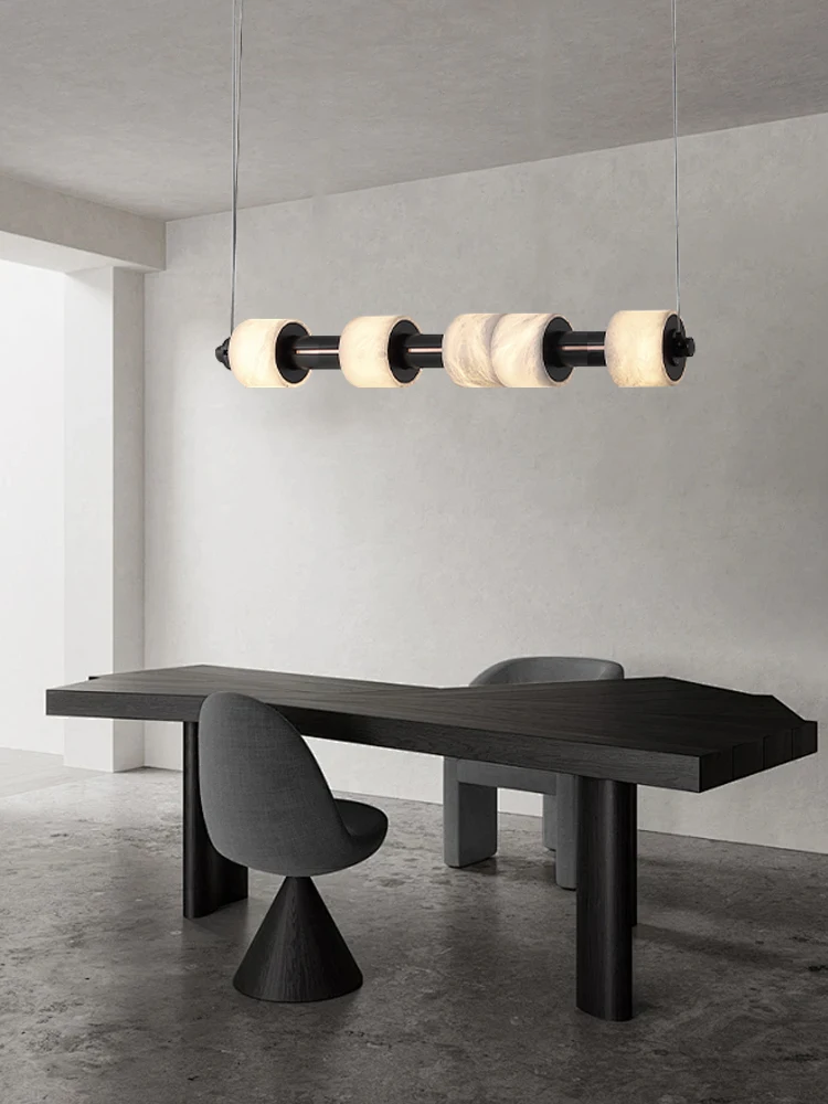 Black Bamboo Marble Lampshades Chandelier Lights, LED Alabaster Aluminum Luxury Chandeliers for Dining Table Hogar Decoration
Black Bamboo Marble Lampshades Chandelier Lights, LED Alabaster Aluminum Luxury Chandeliers for Dining Table Hogar Decoration