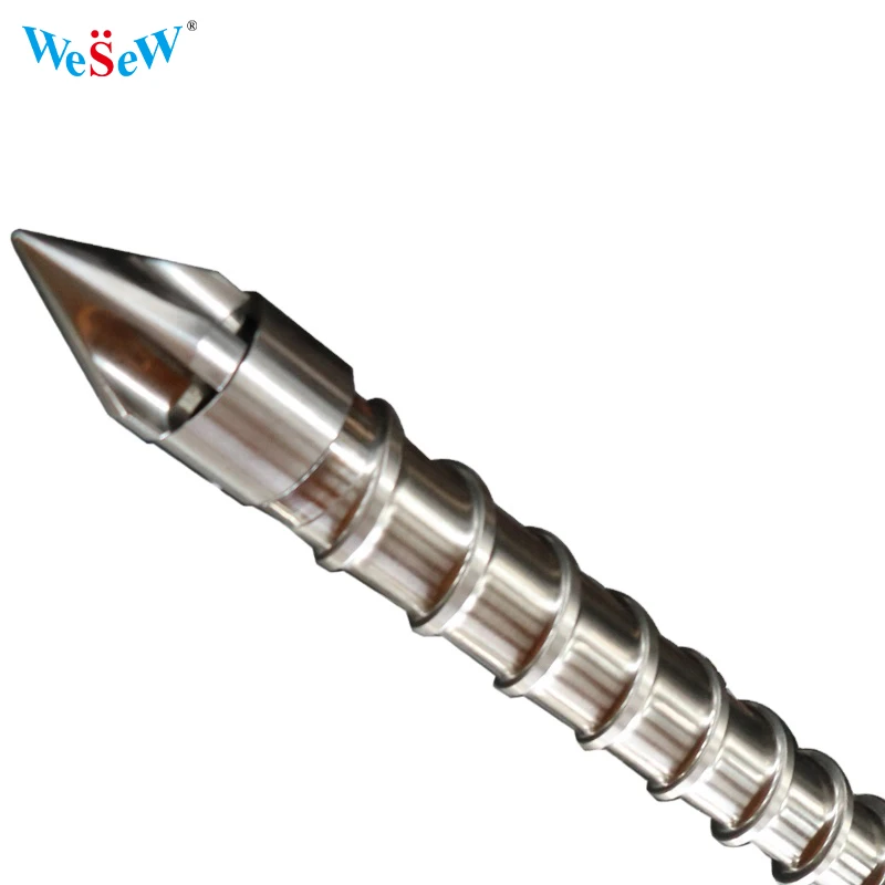 Weswe Single Bimetallic Barrel Screw for Injection Moulding Machine Injection Molding Screw Custom Design
Weswe Single Bimetallic Barrel Screw for Injection Moulding Machine Injection Molding Screw Custom Design
