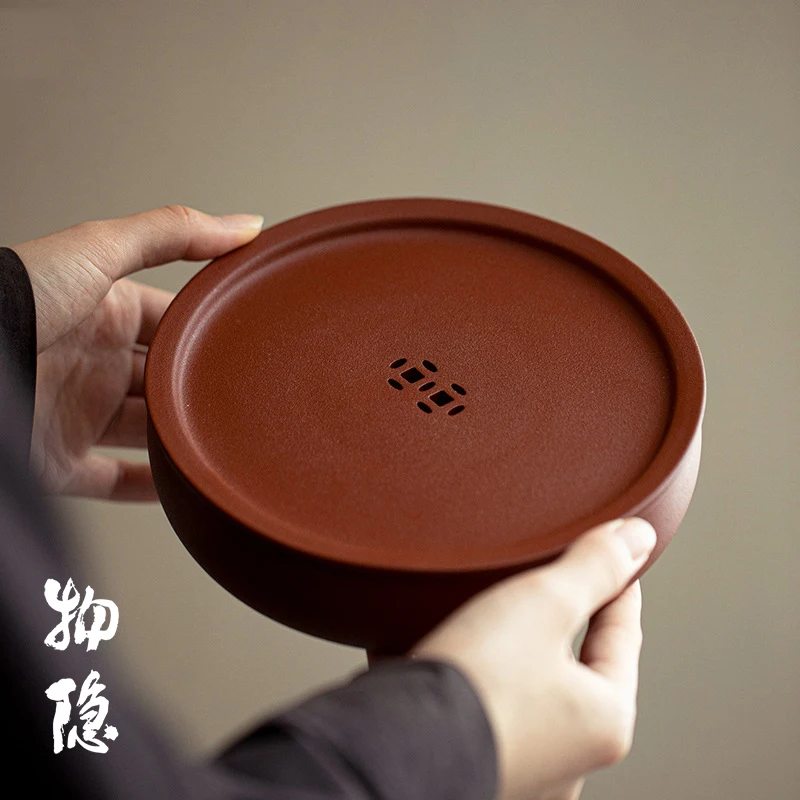 Red Clay Tea Ceremony Accessories Water Storage Pot Base Tray Xi Ji Brand Chinese Style Handmade Luxury Tea Tool
Red Clay Tea Ceremony Accessories Water Storage Pot Base Tray Xi Ji Brand Chinese Style Handmade Luxury Tea Tool