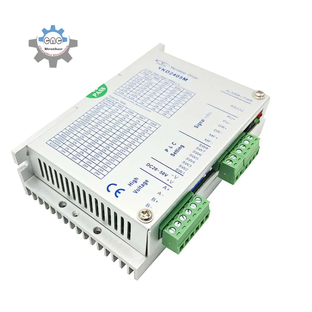 YKD2405M драйвер шагового двигателя DC20-50V 4,0A для Nema 23, контроллер маршрутизатора с ЧПУ, небольшой гравировальный станок
YKD2405M драйвер шагового двигателя DC20-50V 4,0A для Nema 23, контроллер маршрутизатора с ЧПУ, небольшой гравировальный станок