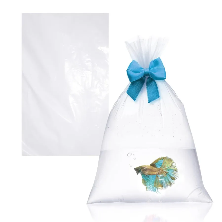 Clear Plastic Fish Bags for Live Fish 6 x 12 Inch. Pack of 50 Polyethylene Live Fish Shipping Bags. 2 Mil Thick Aquarium Fish B
Clear Plastic Fish Bags for Live Fish 6 x 12 Inch. Pack of 50 Polyethylene Live Fish Shipping Bags. 2 Mil Thick Aquarium Fish B
