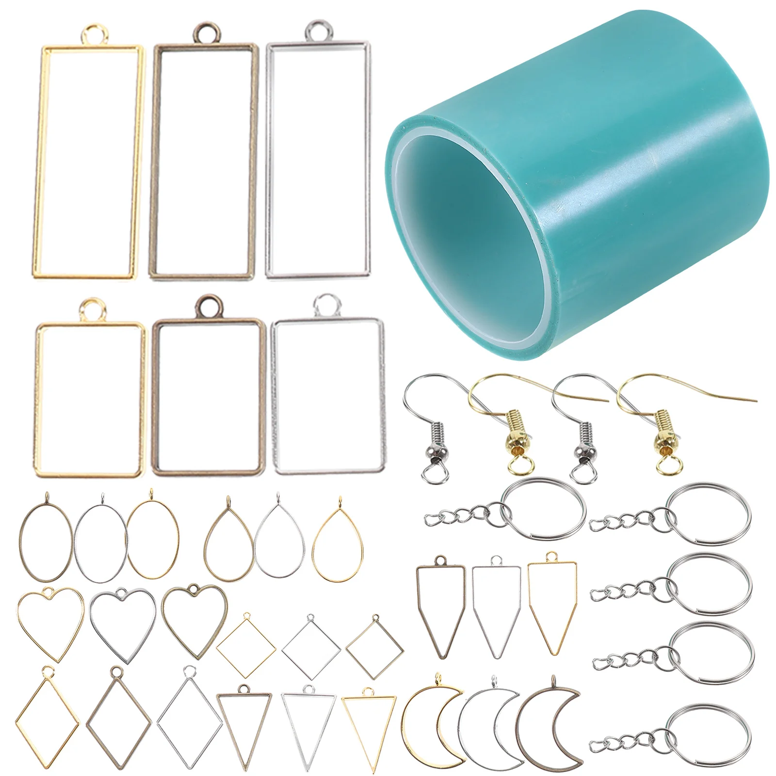 55pcs Metal Bezel Charms Hollow Frames for Jewelry Making Bracelets Necklaces Earrings Crafts Resin Mold Accessories
55pcs Metal Bezel Charms Hollow Frames for Jewelry Making Bracelets Necklaces Earrings Crafts Resin Mold Accessories