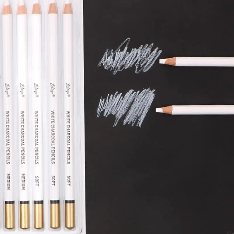 G8TA 6pcs Portable Artist White Carcoal Pencils отлично подходит для рисования эскизов
G8TA 6pcs Portable Artist White Carcoal Pencils отлично подходит для рисования эскизов