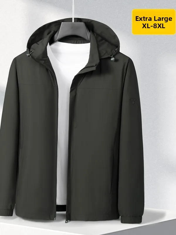 Men's Hooded Jaet plus Size Windproof Outerwear XL8XL Detachable Cap Large Size High-End Sensation Casual Faion
Men's Hooded Jaet plus Size Windproof Outerwear XL8XL Detachable Cap Large Size High-End Sensation Casual Faion