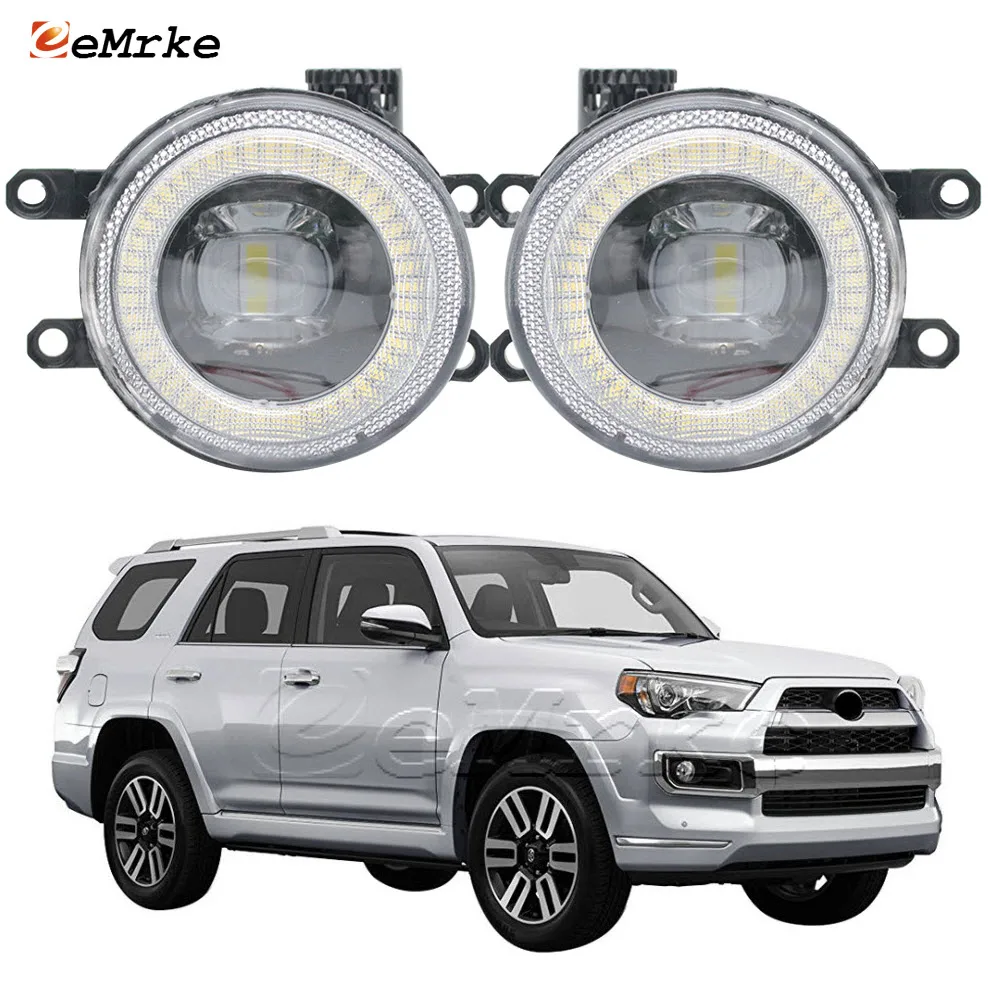 2in1 LED DRL Angel Eye Daytime Running Lights Cut-Line Lens Fog Lights for Toyota 4Runner Limited 2014 2015 2016 2017 2018 2019
2in1 LED DRL Angel Eye Daytime Running Lights Cut-Line Lens Fog Lights for Toyota 4Runner Limited 2014 2015 2016 2017 2018 2019