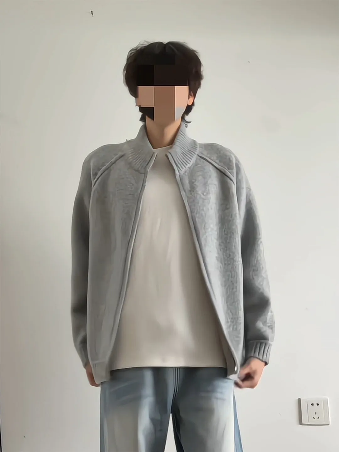 Wang Anyu Men's Zipper Cardigan Knitted Sweater Lazy Sle Korean System Autumn Winter Thiened Long Sve f High Collar
Wang Anyu Men's Zipper Cardigan Knitted Sweater Lazy Sle Korean System Autumn Winter Thiened Long Sve f High Collar