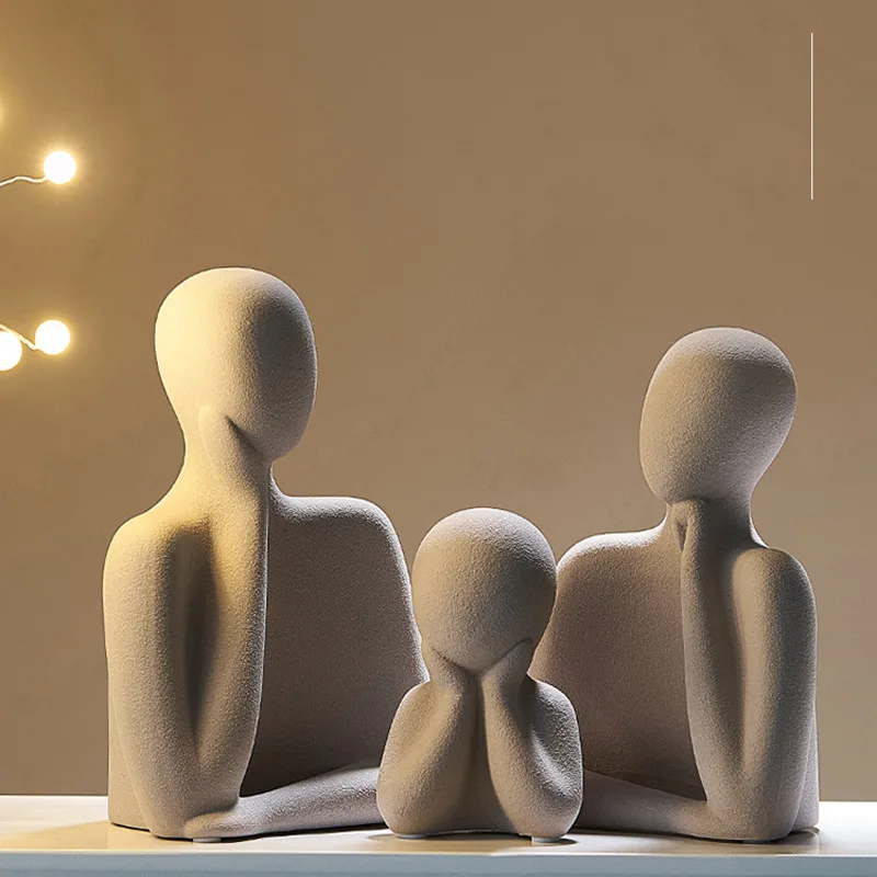 Ceramic Three Family Statue, Light Luxury Home Desktop Decoration for Wine Cabinet, Living Room, Entrance, and TV Cabinet
Ceramic Three Family Statue, Light Luxury Home Desktop Decoration for Wine Cabinet, Living Room, Entrance, and TV Cabinet