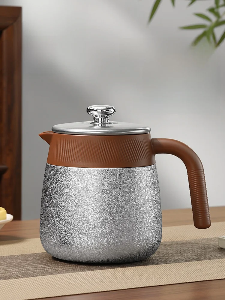Home Use Titanium Coated Tea Pot Insulated Stainless Steel Tea Brewing Pot Tea Steeping Kettle Tea Brewing Box Set
Home Use Titanium Coated Tea Pot Insulated Stainless Steel Tea Brewing Pot Tea Steeping Kettle Tea Brewing Box Set
