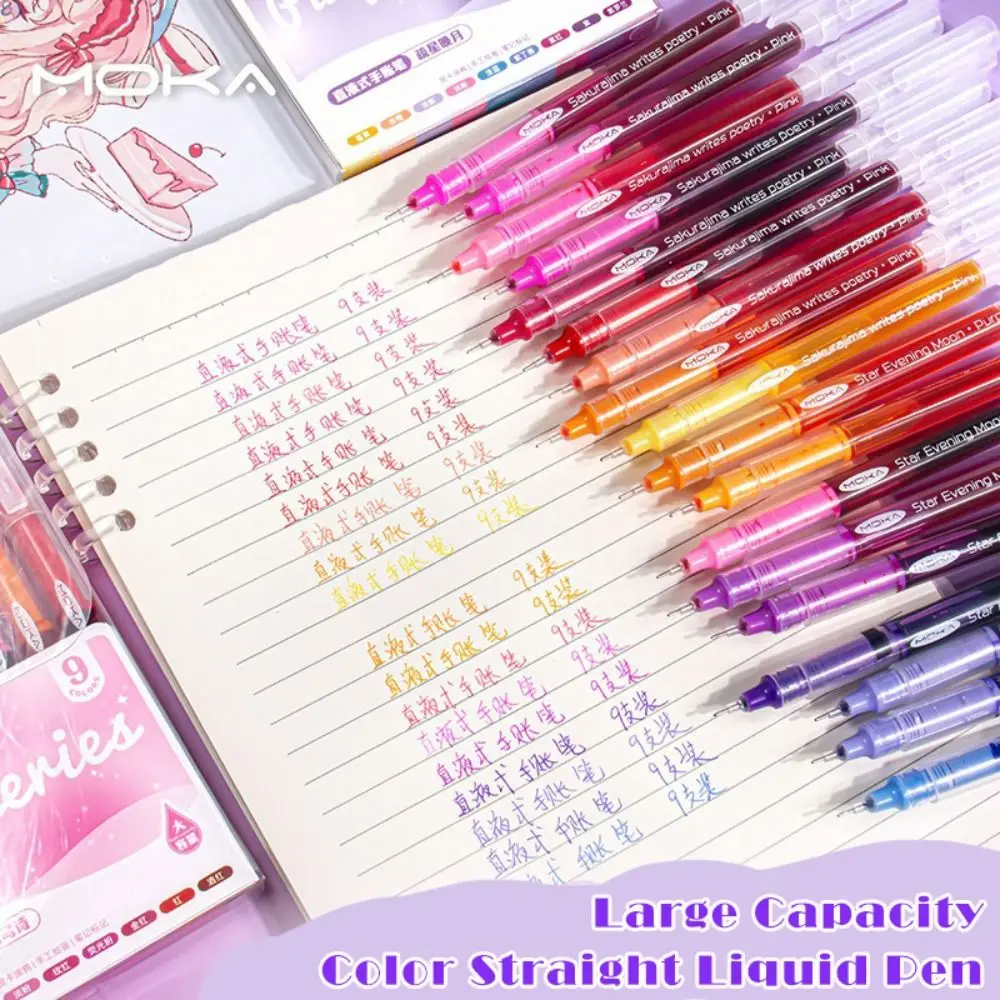 9 шт. набор цветных шариковых ручек Morandi, быстросохнущая цветная прямая жидкая ручка для студентов, сделай сам, живопись, граффити, цветной художественный маркер, ручка 
9 шт. набор цветных шариковых ручек Morandi, быстросохнущая цветная прямая жидкая ручка для студентов, сделай сам, живопись, граффити, цветной художественный маркер, ручка