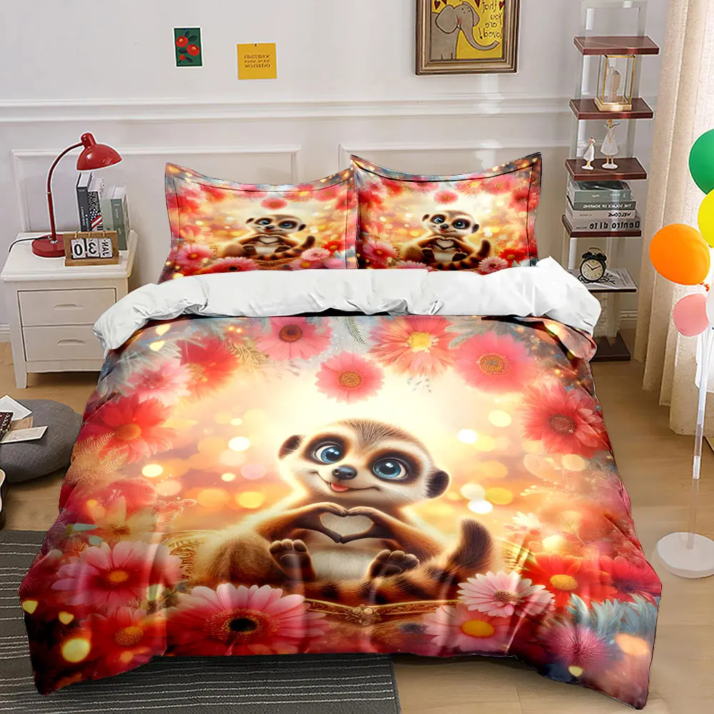 Cheerful Animal Themed Decorative Set Exquisite three-piece bedding set gift for kids and adults
Cheerful Animal Themed Decorative Set Exquisite three-piece bedding set gift for kids and adults