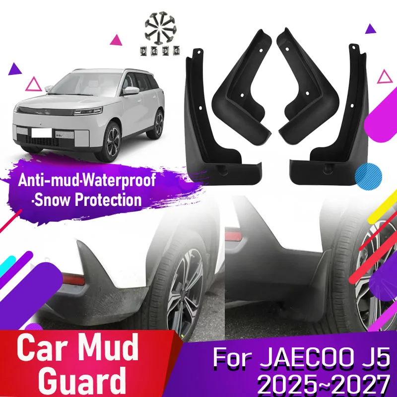 Car Mud Guard For JAECOO J5 5 EV E5 Jeland J6 T13J 2025 2026 2027 ABS Fender Flare Mudguard Mudflap Front Rear Wheel Accessories
Car Mud Guard For JAECOO J5 5 EV E5 Jeland J6 T13J 2025 2026 2027 ABS Fender Flare Mudguard Mudflap Front Rear Wheel Accessories