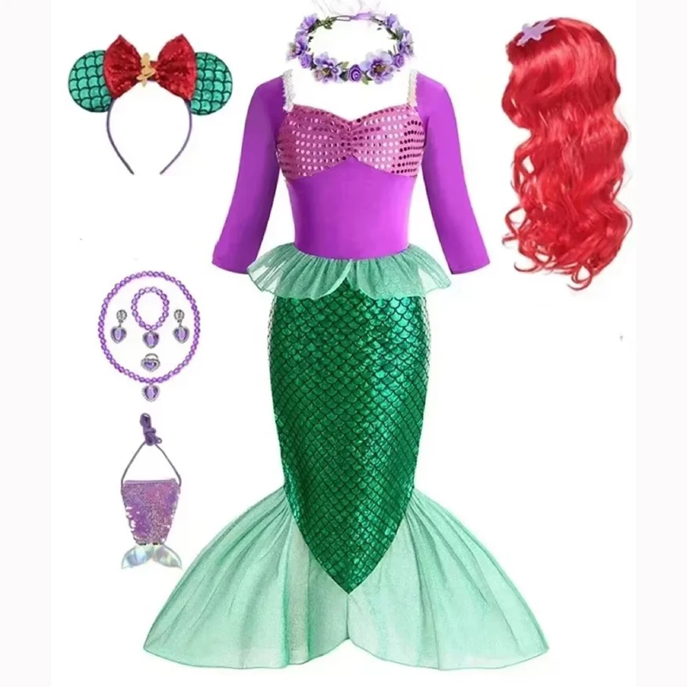 Принцесса Русалочка Хэллоуин Косплей Детский костюм с длинными рукавами Детская карнавальная вечеринка Хэллоуин Ролевая одежда
Принцесса Русалочка Хэллоуин Косплей Детский костюм с длинными рукавами Детская карнавальная вечеринка Хэллоуин Ролевая одежда