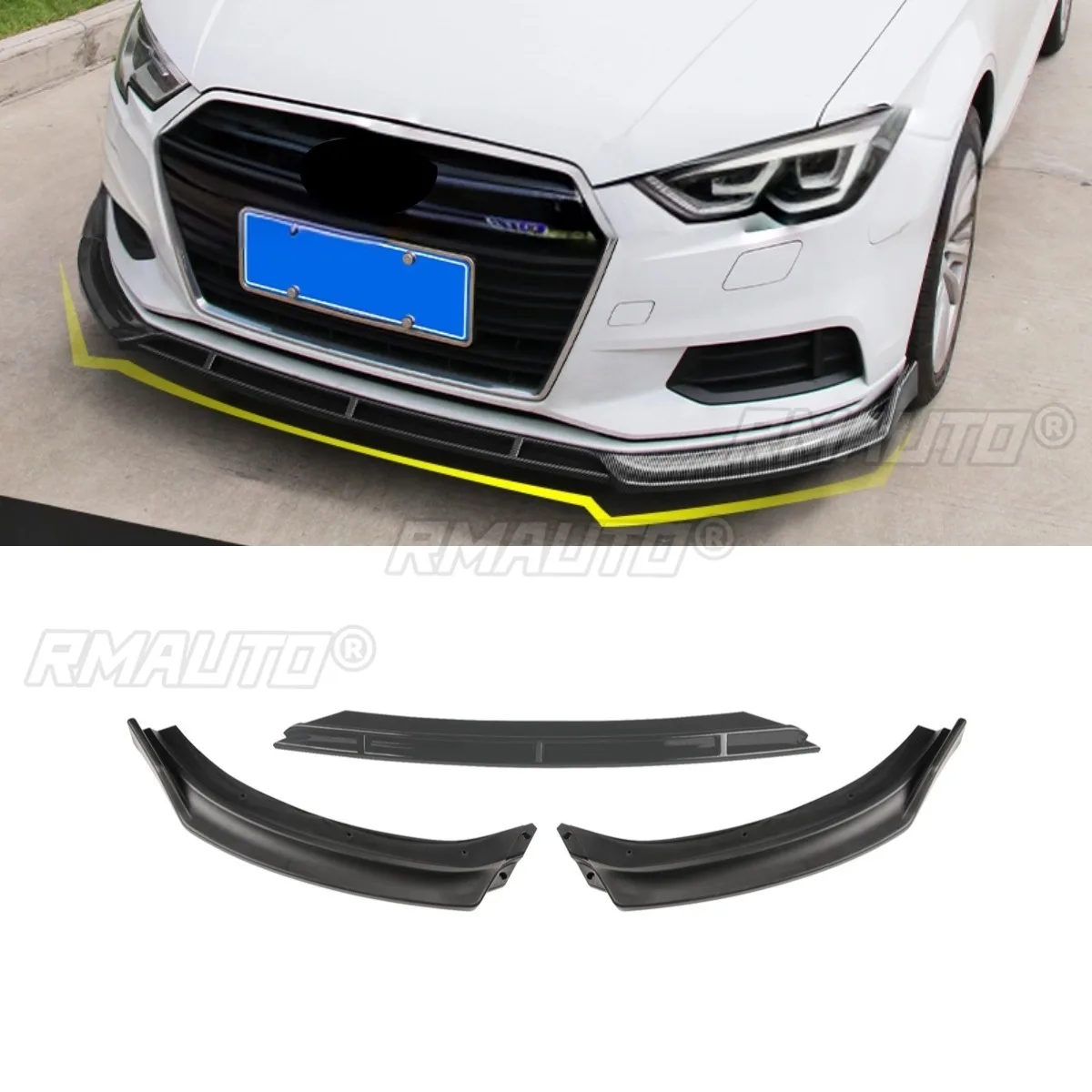 Car Front Bumper Lip Splitter Diffuser Spoiler Bumper Guard Normal Version Body Kit For Audi A3 2017-2020 Car Accessories
Car Front Bumper Lip Splitter Diffuser Spoiler Bumper Guard Normal Version Body Kit For Audi A3 2017-2020 Car Accessories