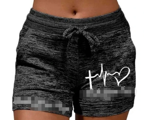 Women's printed bottom quick drying shorts, yoga pants, casual sports waist tied elastic shorts
Women's printed bottom quick drying shorts, yoga pants, casual sports waist tied elastic shorts