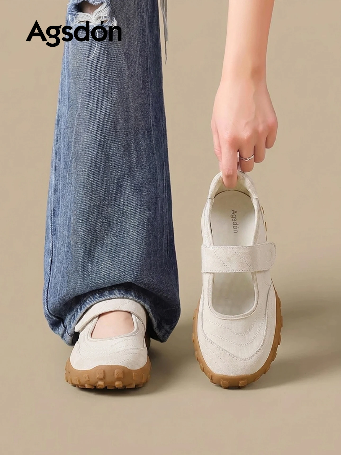 Agsdon Mary Janes Soft Bottom Breathable Sports Sandals for Women Ballet Flat Training Shoes with Magic Tape Casual Summer
Agsdon Mary Janes Soft Bottom Breathable Sports Sandals for Women Ballet Flat Training Shoes with Magic Tape Casual Summer