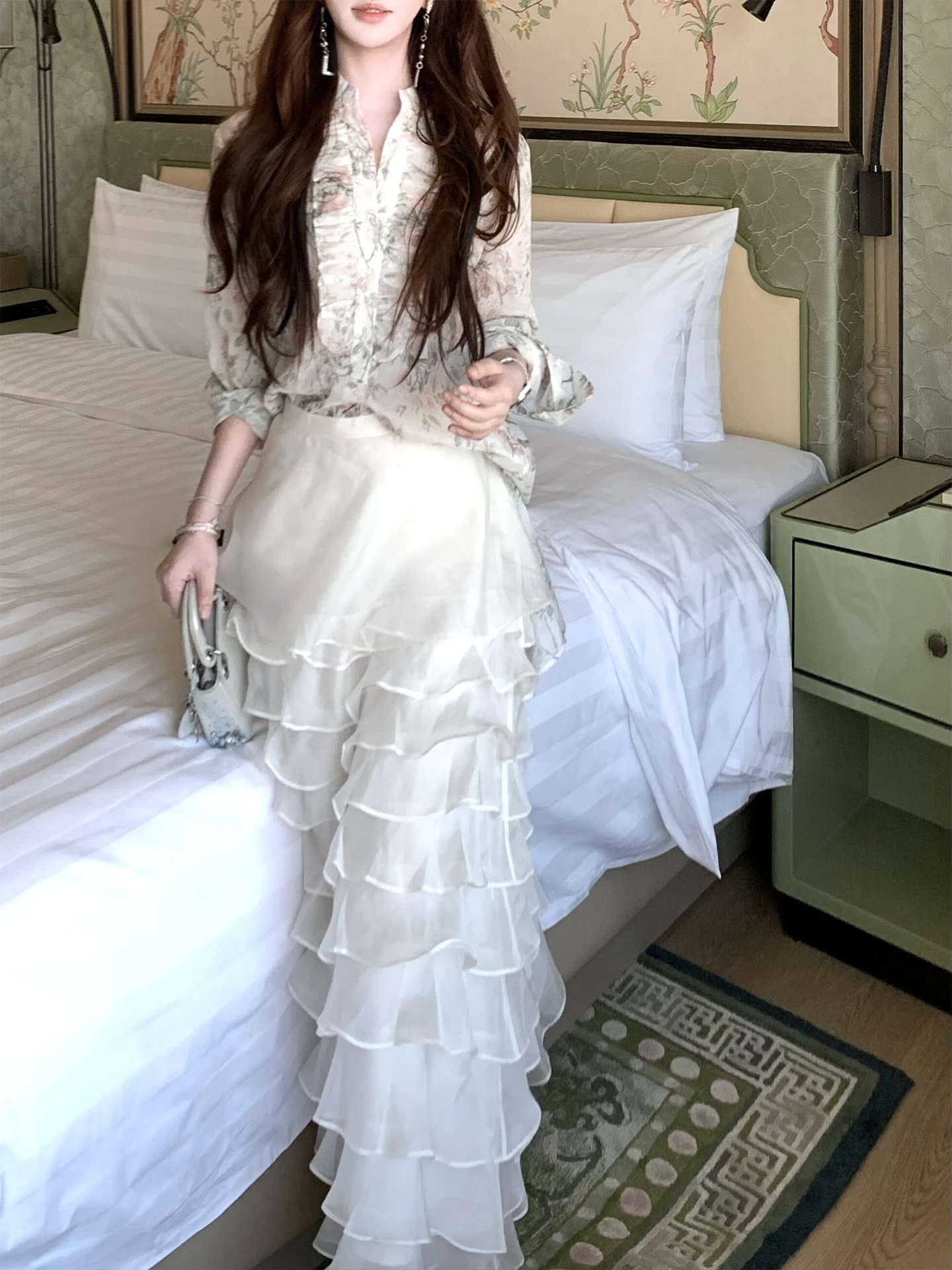 High Waist Handmade Layered A-Line Skirt Slimming Half-length Black White Cake Skirt Women's Spring Fashion Ladies' Skirts
High Waist Handmade Layered A-Line Skirt Slimming Half-length Black White Cake Skirt Women's Spring Fashion Ladies' Skirts