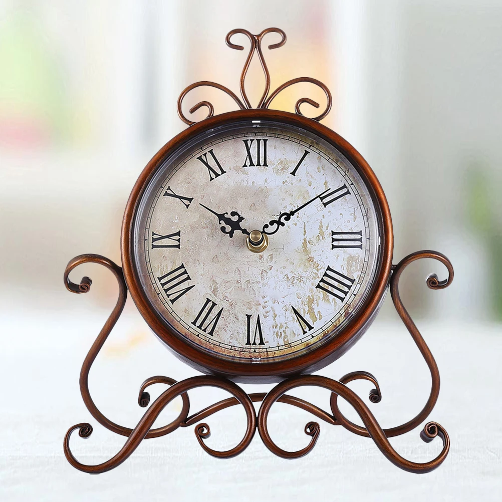 1Pcs Vintage Retro Iron Table Clock Silent Decorative Desktop Ornament for Home and Office Use Iron Table Clock
1Pcs Vintage Retro Iron Table Clock Silent Decorative Desktop Ornament for Home and Office Use Iron Table Clock