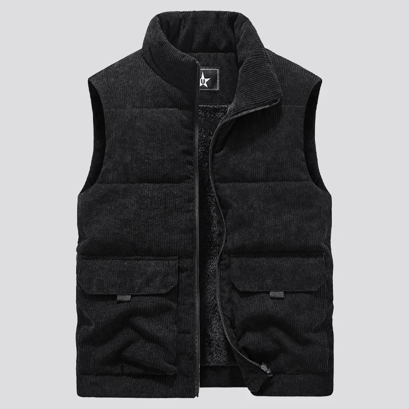 2025 New Vest Jacket Men's Autumn Winter Warm Sleeveless Coat Stand Collar Padded Waistcoat Corduroy Work Wear Male Clothes 5XL
2025 New Vest Jacket Men's Autumn Winter Warm Sleeveless Coat Stand Collar Padded Waistcoat Corduroy Work Wear Male Clothes 5XL