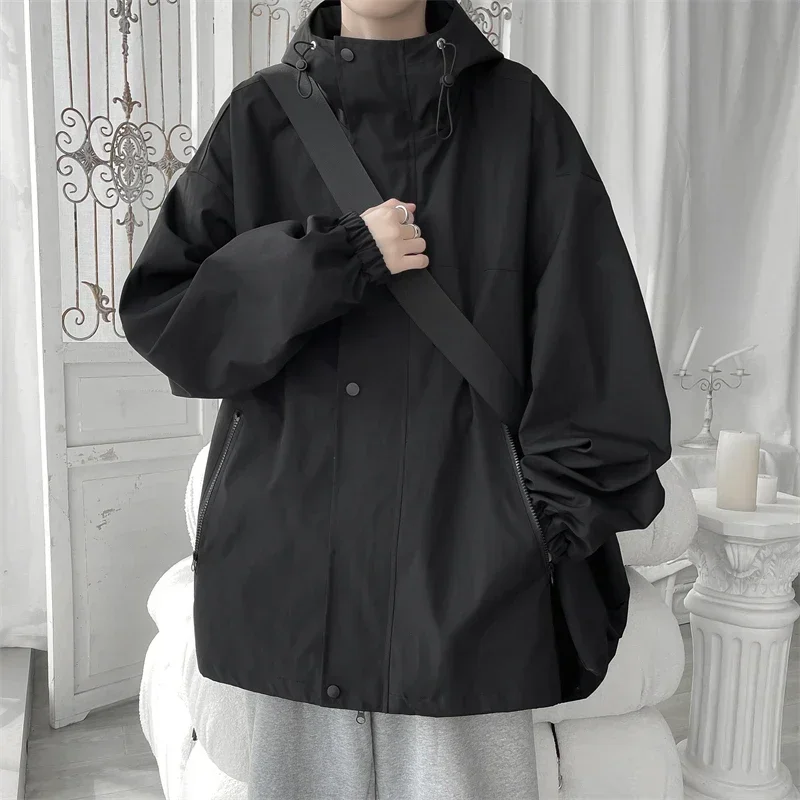 LIBIELIY 2024 Men Hooded Jacket Men Bomber Jacket Mens Windbreakers Zipper Coats Spring Autumn Loose Cargo Jacket Men Casual Spo
LIBIELIY 2024 Men Hooded Jacket Men Bomber Jacket Mens Windbreakers Zipper Coats Spring Autumn Loose Cargo Jacket Men Casual Spo