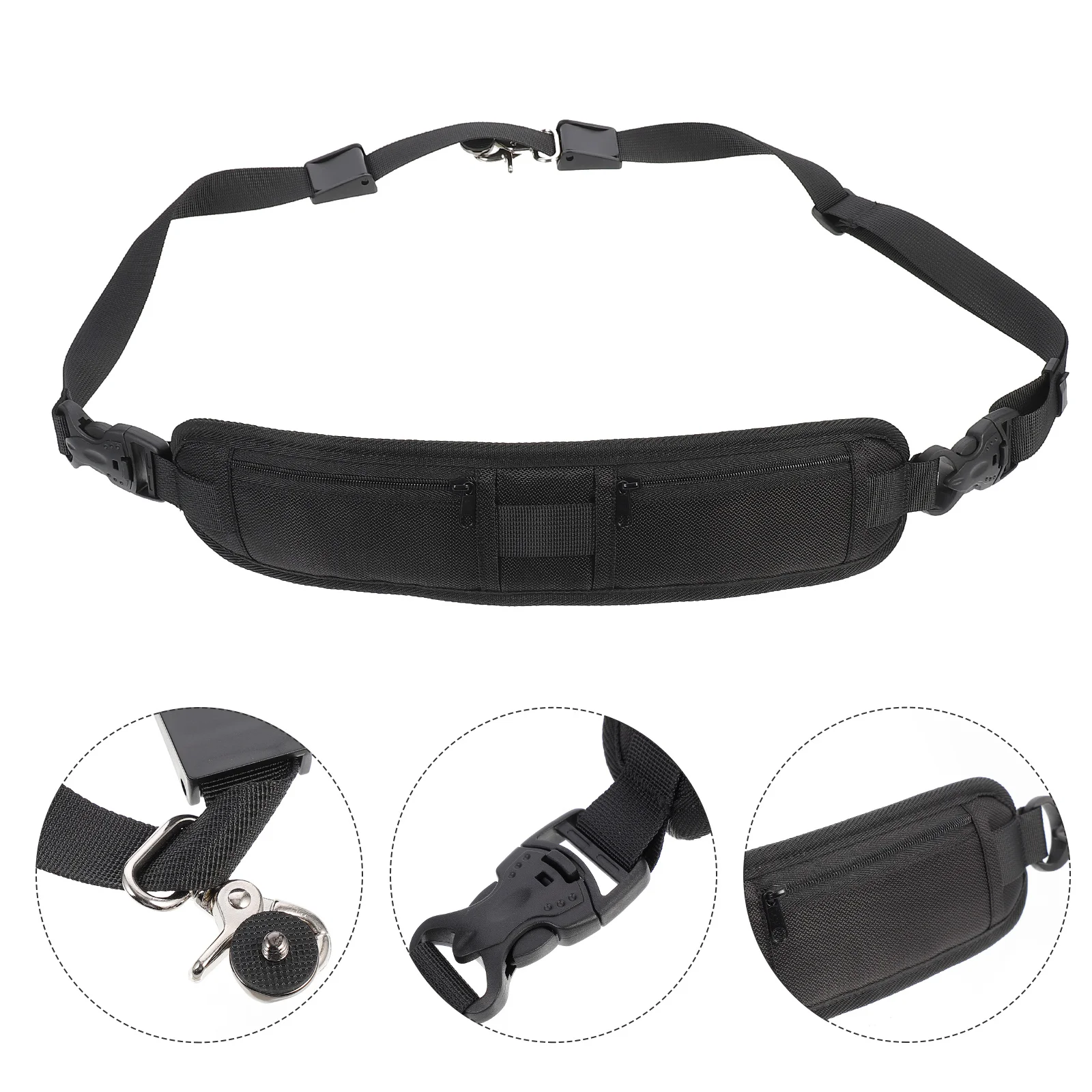 Регулируемый ремень для камеры из нейлона, наплечный ремень с двойным карманом на молнии, удобный ремень-слинг для переноски карт и объектива
Регулируемый ремень для камеры из нейлона, наплечный ремень с двойным карманом на молнии, удобный ремень-слинг для переноски карт и объектива