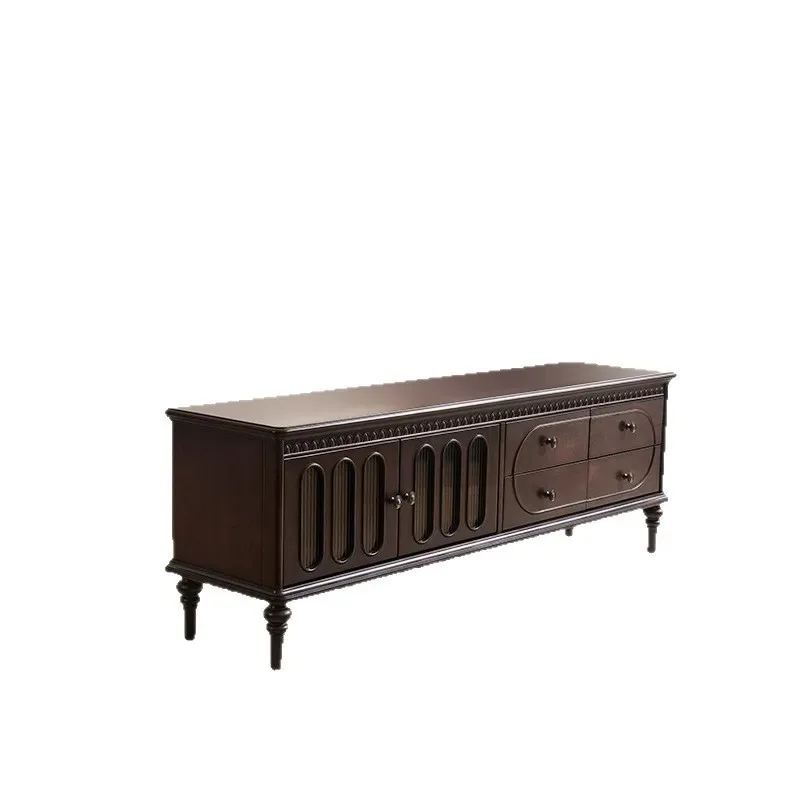 French antique solid wood TV cabinet combination American retro storage locker
French antique solid wood TV cabinet combination American retro storage locker